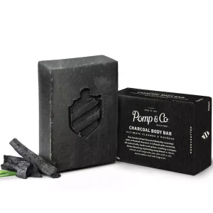 Telové mydlo s aktívnym uhlím – Pomp & Co. – 120 g