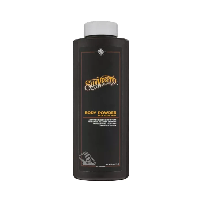 Holičský a telový púder bez mastenca Body Powder Suavecito
